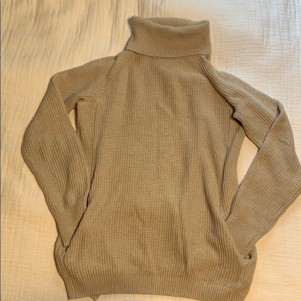 Oatmeal turtleneck sweater